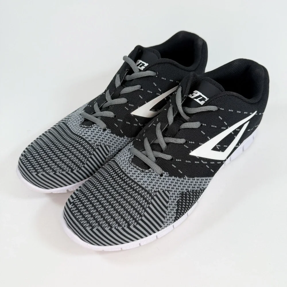 3N2 Umpire Knit Training Shoes Mens 10.5‎ Black Gray Athletic Sneakers
